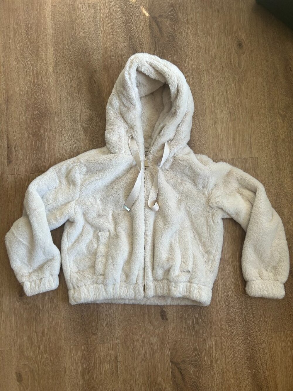 NWOT Philosophy Faux Fur Jacket Cream Women's Size Small